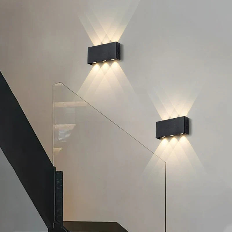 LumiBlock Wireless Rechargeable Wall Lamp — Minimalist Wood-Grain Design for Cozy, Modern Ambience