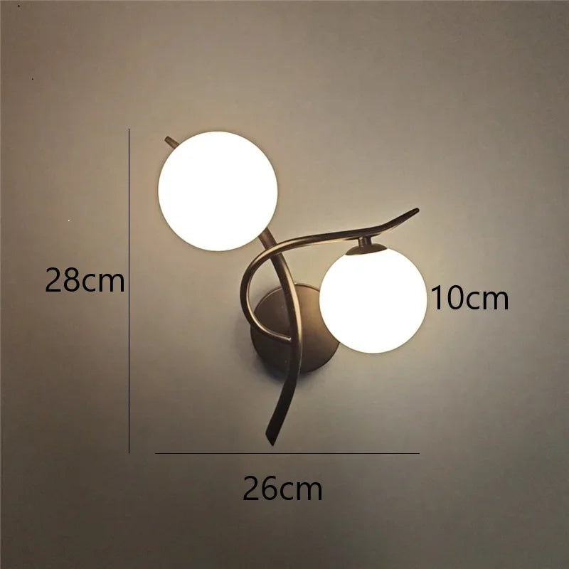 Lunara Nordic Dual-Globe LED Wall Light