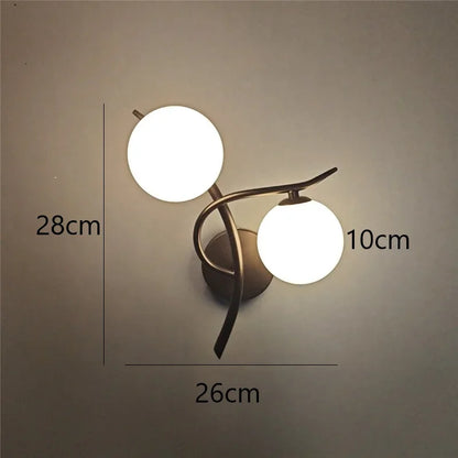 Lunara Nordic Dual-Globe LED Wall Light