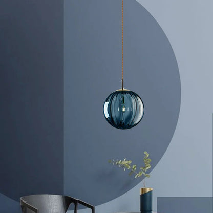 Sleek Glass Ball Pendant Light — Nordic Elegance for Any Space