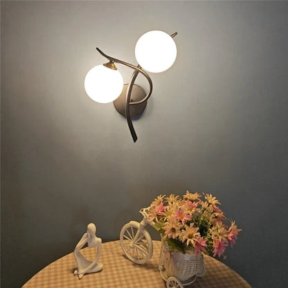 Lunara Nordic Dual-Globe LED Wall Light