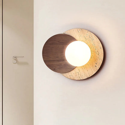 Wabi-Sabi Stone Wall Lamp | Modern Minimalist Design with Natural Texture