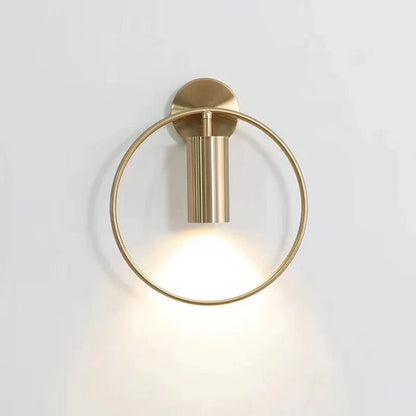 Halo Wall Light — Sleek Nordic Gold Minimalist Design