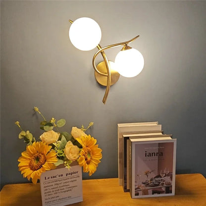 Lunara Nordic Dual-Globe LED Wall Light