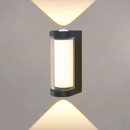 Contemporary LED Wall Light - Waterproof Outdoor Sconce with Up & Down Lighting