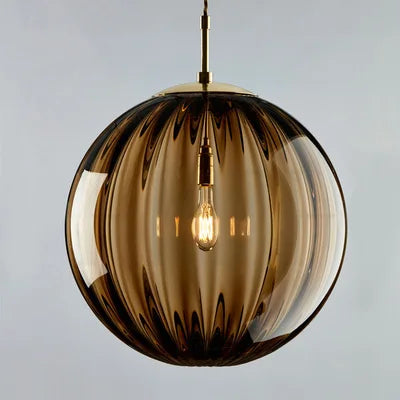 Sleek Glass Ball Pendant Light — Nordic Elegance for Any Space