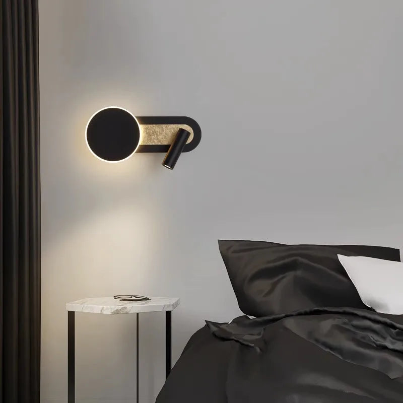 HaloBeam Wall Light | Nordic Modern Dual-LED Design for Sleek, Ambient Illumination