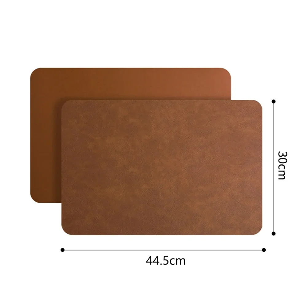DuoMat Dual-Sided Faux Leather Placemats – Heat-Resistant, Waterproof & Easy-to-Clean