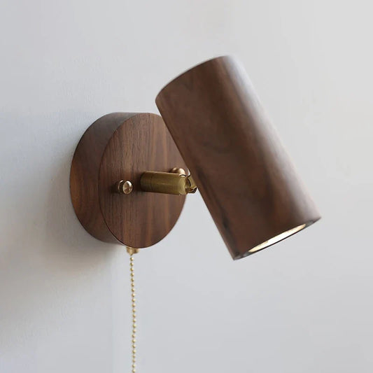 Arlo Wall Lamp - Retro Walnut LED Spotlight