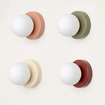 Macaron LED Wall Lamp - Elegant Modern Coloured Glass Sconce