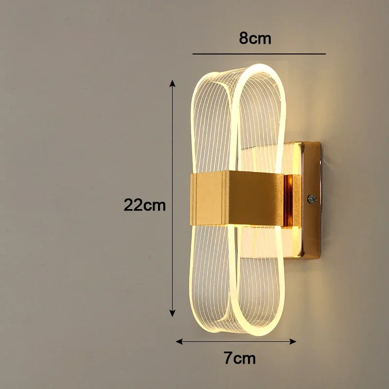 Nordic Luxury LED Wall Lamp - Sleek Modern Aluminium Decorative Light