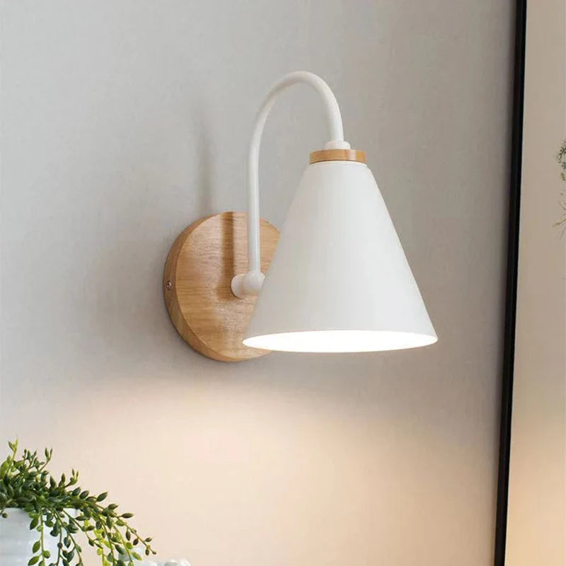 Nordic Beam Wall Light – Scandinavian Wood & Iron Design