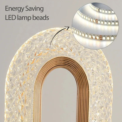 Stellora 3D Crystal LED Night Light with Rechargeable Battery and Touch Dimmer