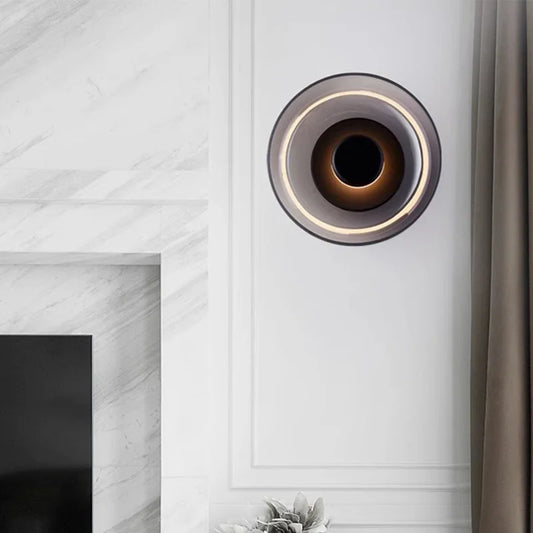 Nordic Glass LED Wall Sconce – Sleek Modern Round Decorative Wall Light