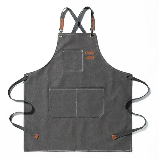 ProWear Canvas Kitchen Apron – Durable Unisex Chef & Workwear