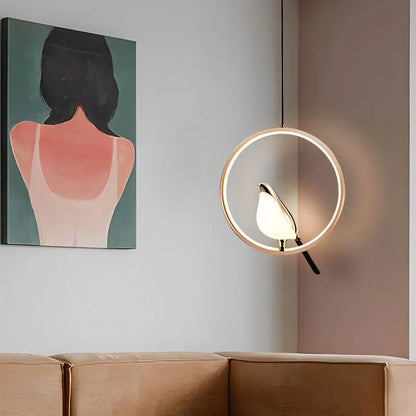 Magpie Pendant Light — Nordic LED Bird Design for Modern Interiors