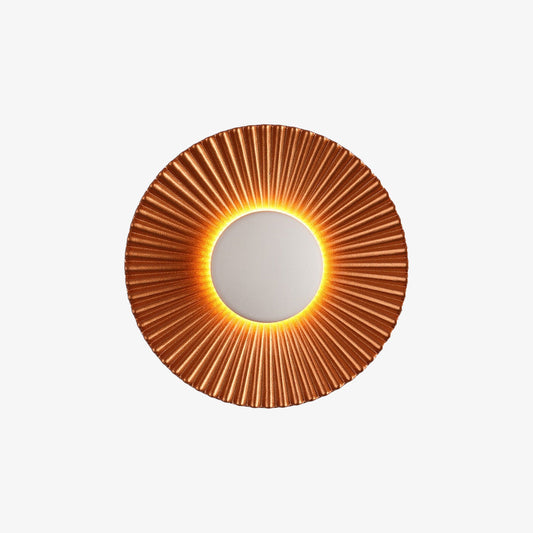 Hasna SunRay Wall Lamp — Contemporary Metallic Sun Design for a Radiant Glow