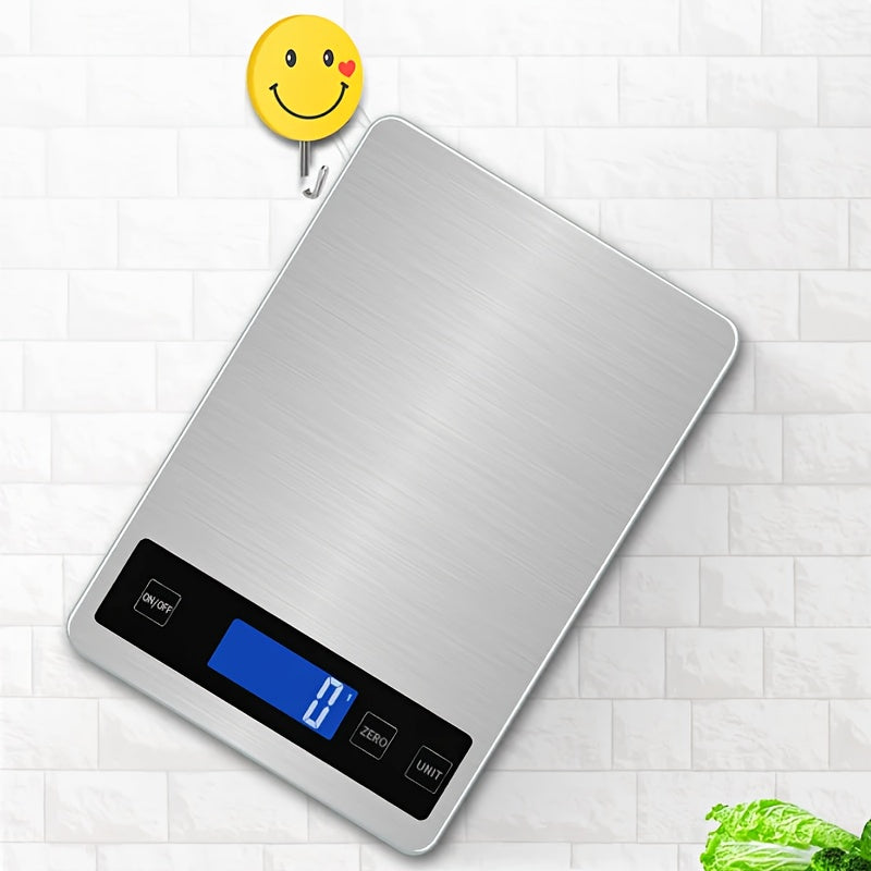 15kg Digital Kitchen Scale — USB-Rechargeable for Precise Food Weighing