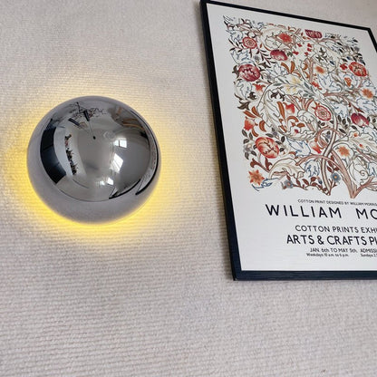 Bauhaus Eclipse Wall Lamp with Gold Finish - Sleek Modern Art Light