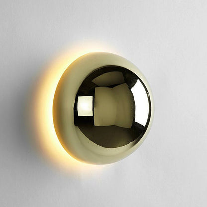 Bauhaus Eclipse Wall Lamp with Gold Finish - Sleek Modern Art Light
