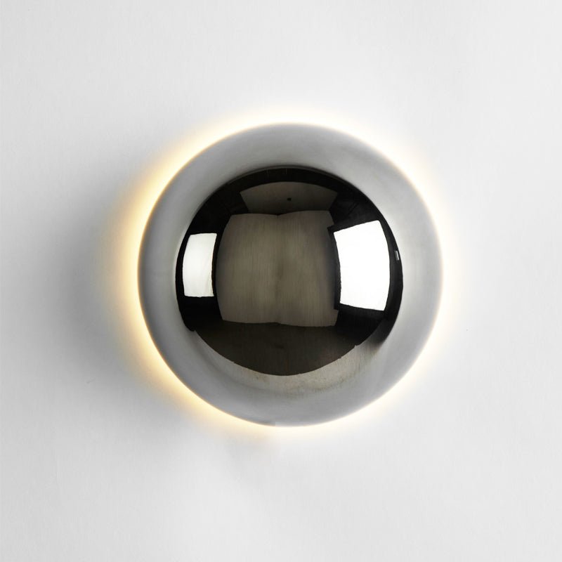 Bauhaus Eclipse Wall Lamp with Gold Finish - Sleek Modern Art Light