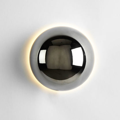 Bauhaus Eclipse Wall Lamp with Gold Finish - Sleek Modern Art Light