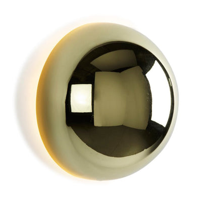 Bauhaus Eclipse Wall Lamp with Gold Finish - Sleek Modern Art Light