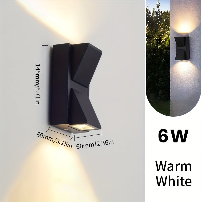 Sleek Modern LED Outdoor Wall Light – Waterproof 3W/6W, Decorative Exterior Lighting