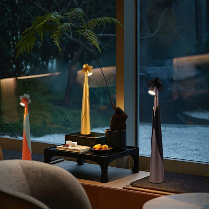 Modern Rechargeable LED Hat Lamp — Dual-Use Desk Light with Creative Touch Control