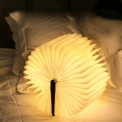 Lumibook Table Lamp — 360° Foldable Design, Rechargeable Light for Anywhere