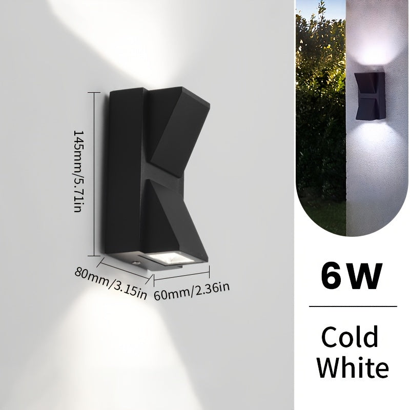 Sleek Modern LED Outdoor Wall Light – Waterproof 3W/6W, Decorative Exterior Lighting