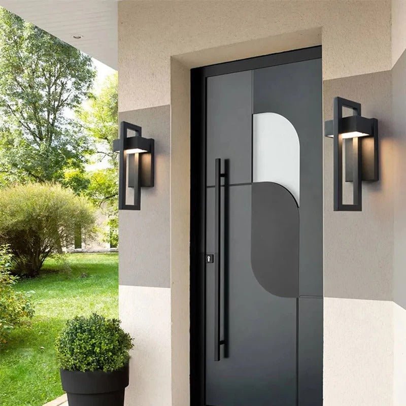 Sleek Modern Outdoor Wall Light - Scandinavian Aluminium LED Wall Lamp
