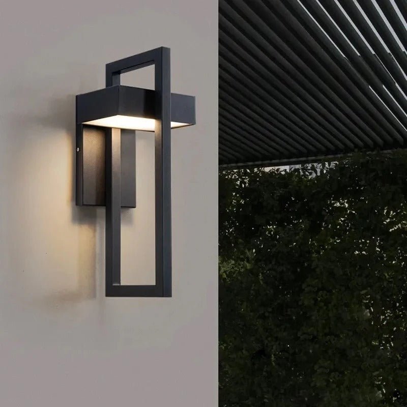 Sleek Modern Outdoor Wall Light - Scandinavian Aluminium LED Wall Lamp