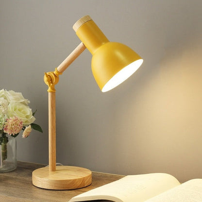Nordic Wooden LED Desk Lamp — Sleek Scandinavian Minimalist Lighting for Your Workspace