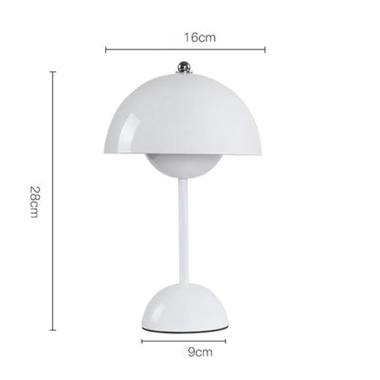 Mushroom Pod LED Table Lamp - Rechargeable, Touch-Activated Night Light