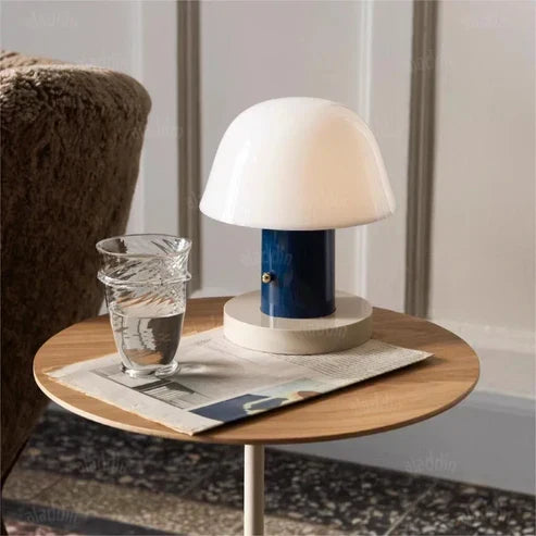 Mushroom Table Lamp | Modern, Rechargeable LED Light for Stylish, Cordless Illumination