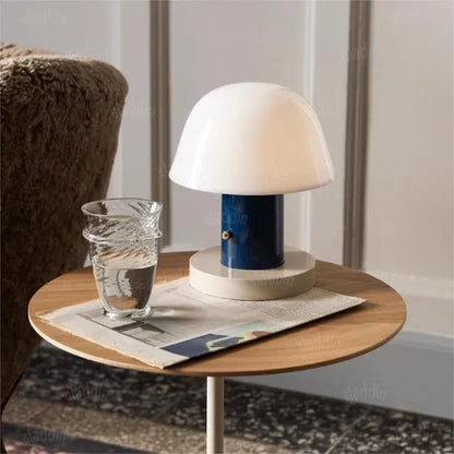 Mushroom Table Lamp | Modern, Rechargeable LED Light for Stylish, Cordless Illumination