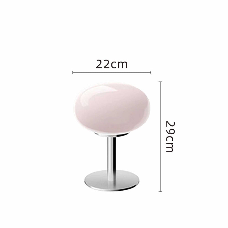 Italian Designer Glass Table Lamp — Sleek Modern-Retro Accent Light for Stylish Interiors