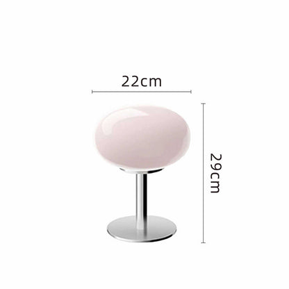Italian Designer Glass Table Lamp — Sleek Modern-Retro Accent Light for Stylish Interiors