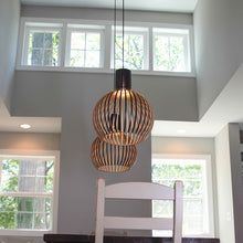 Artisan Wooden Pendant Light — Natural Scandinavian Design for a Warm, Minimal Glow