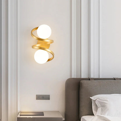 Astra Wall Light - Sleek Modern Dual-LED Globe Fixture